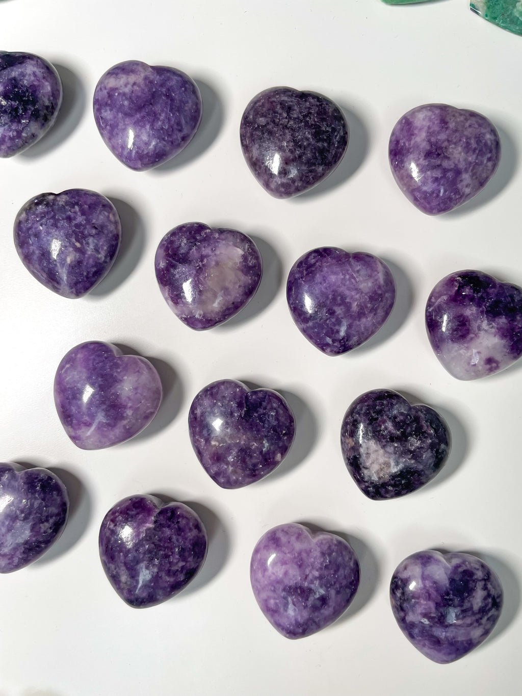 Lepidolite Puffy Mini Heart