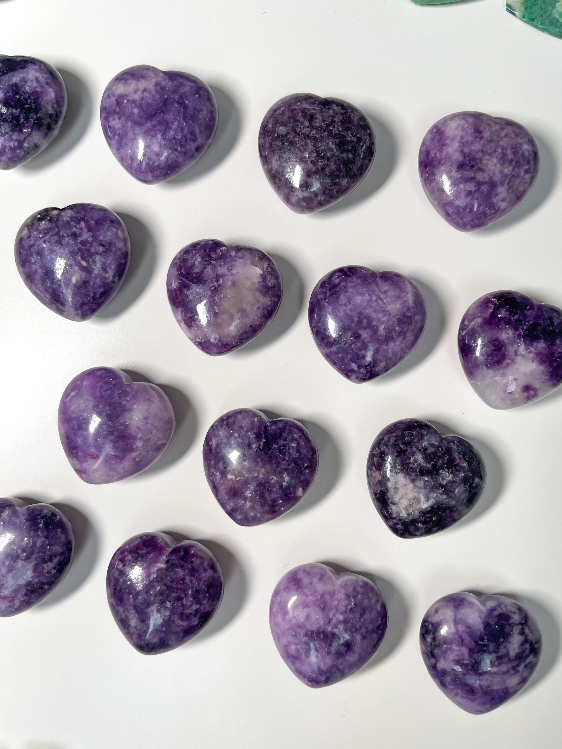 Lepidolite Puffy Mini Heart