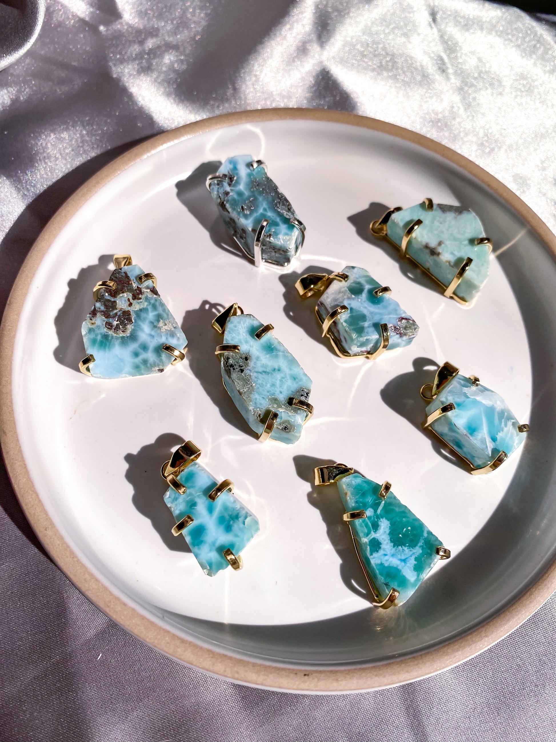 Larimar Pendants