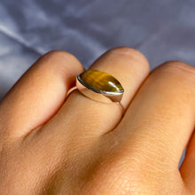 Load image into Gallery viewer, Tiger Eye “Eye” Ring in Simple Setting
