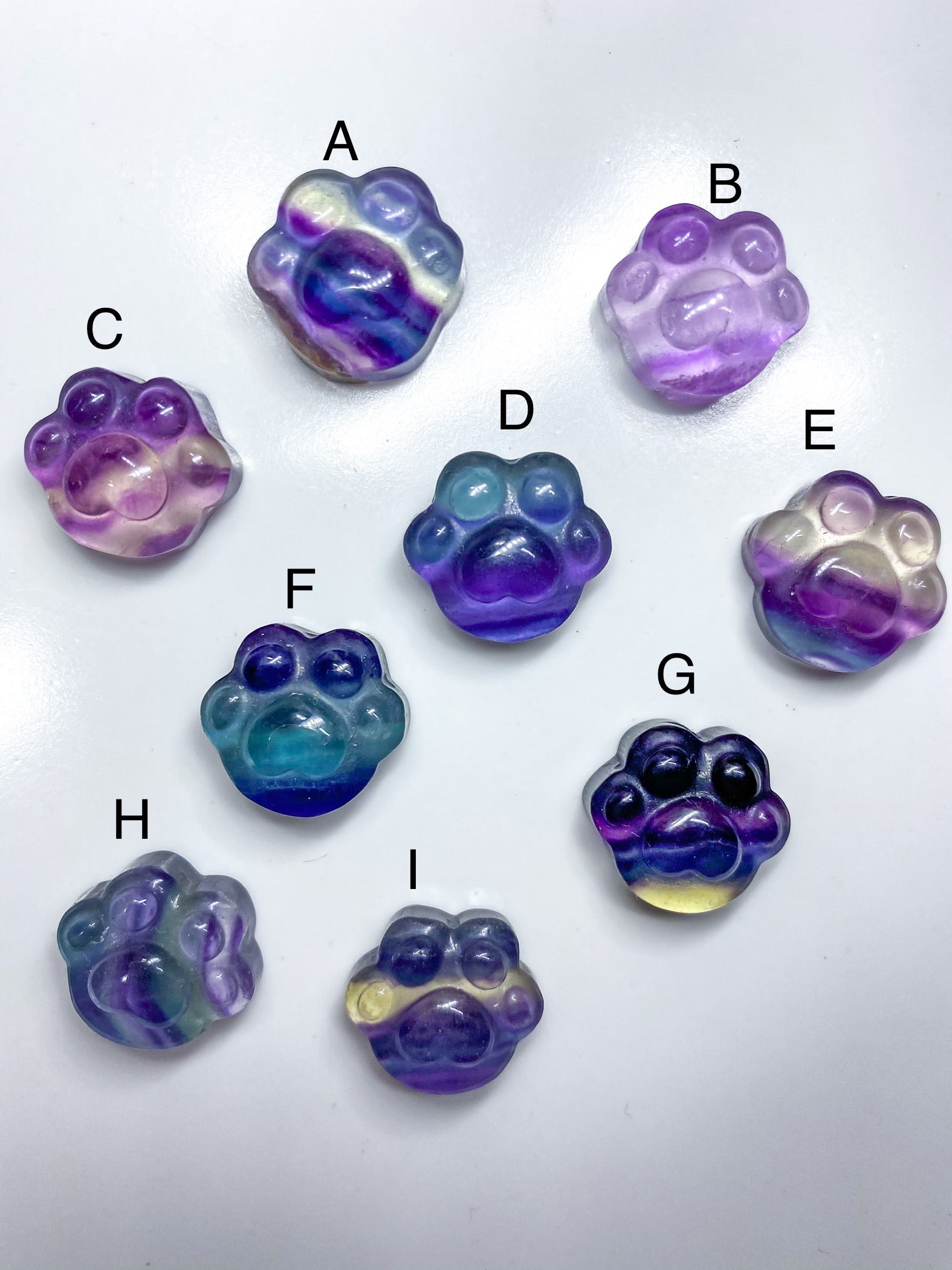 Mini Fluorite Paws