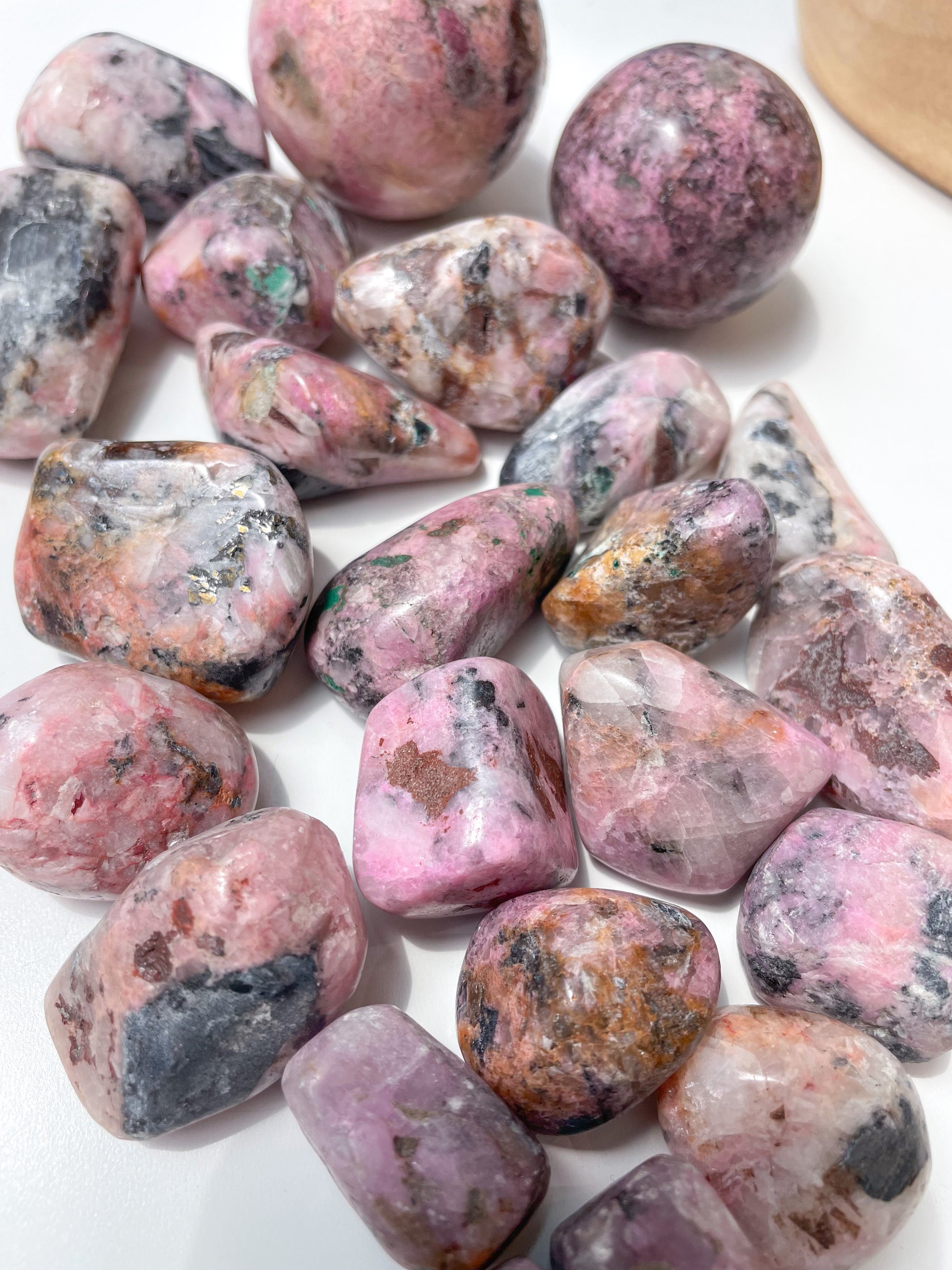 Cobaltoan Calcite Salrose Tumbles