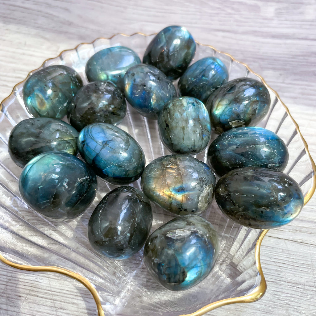 Flashy Labradorite Tumbles