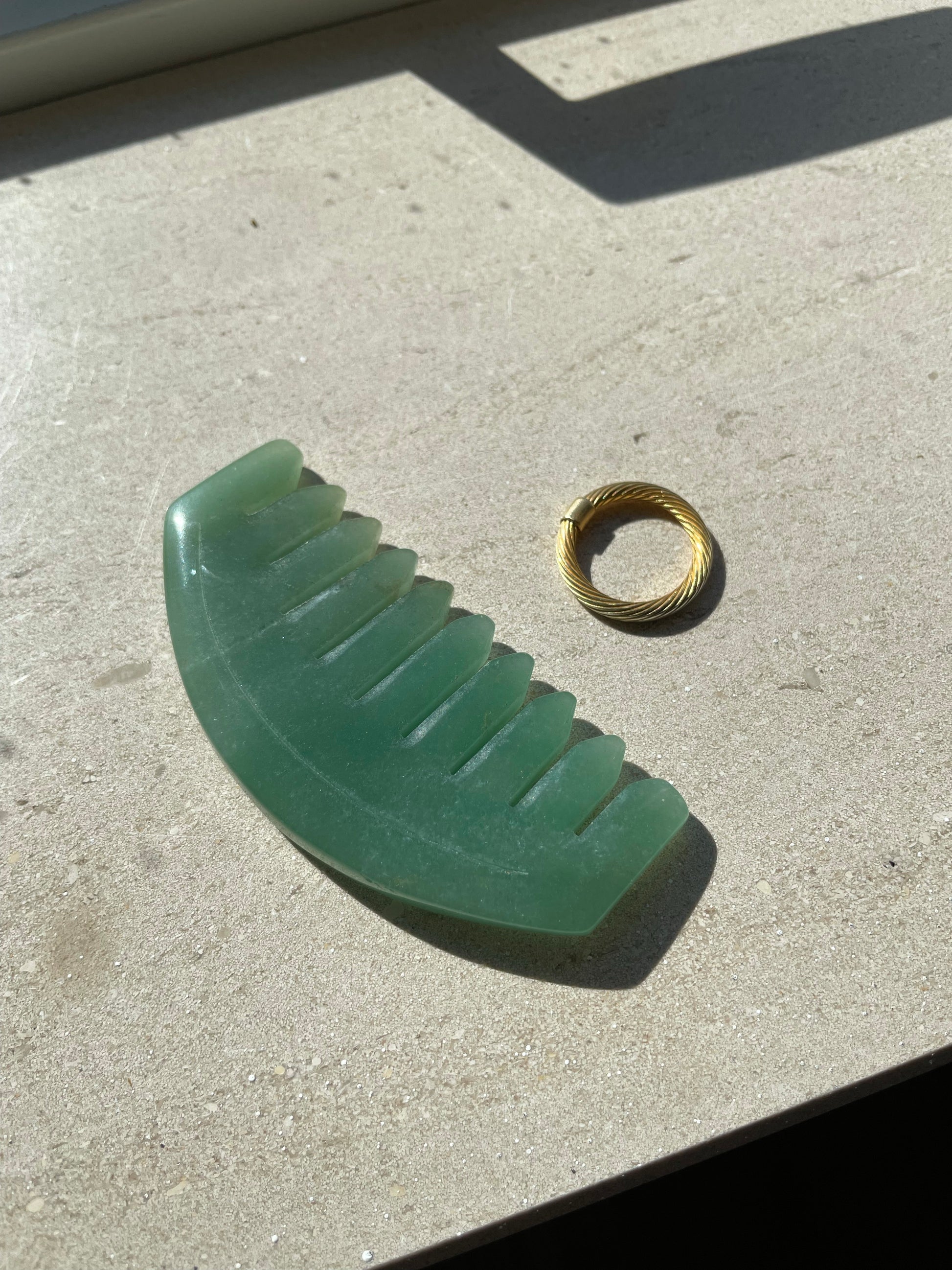 Jade Gua Sha Comb (Preorder)
