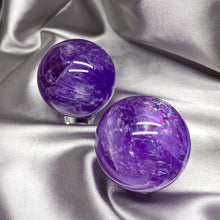 Load image into Gallery viewer, Amethyst Sphere (mini and regular sizes)
