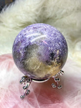 Load image into Gallery viewer, Lepidolite with Quartz Sphere
