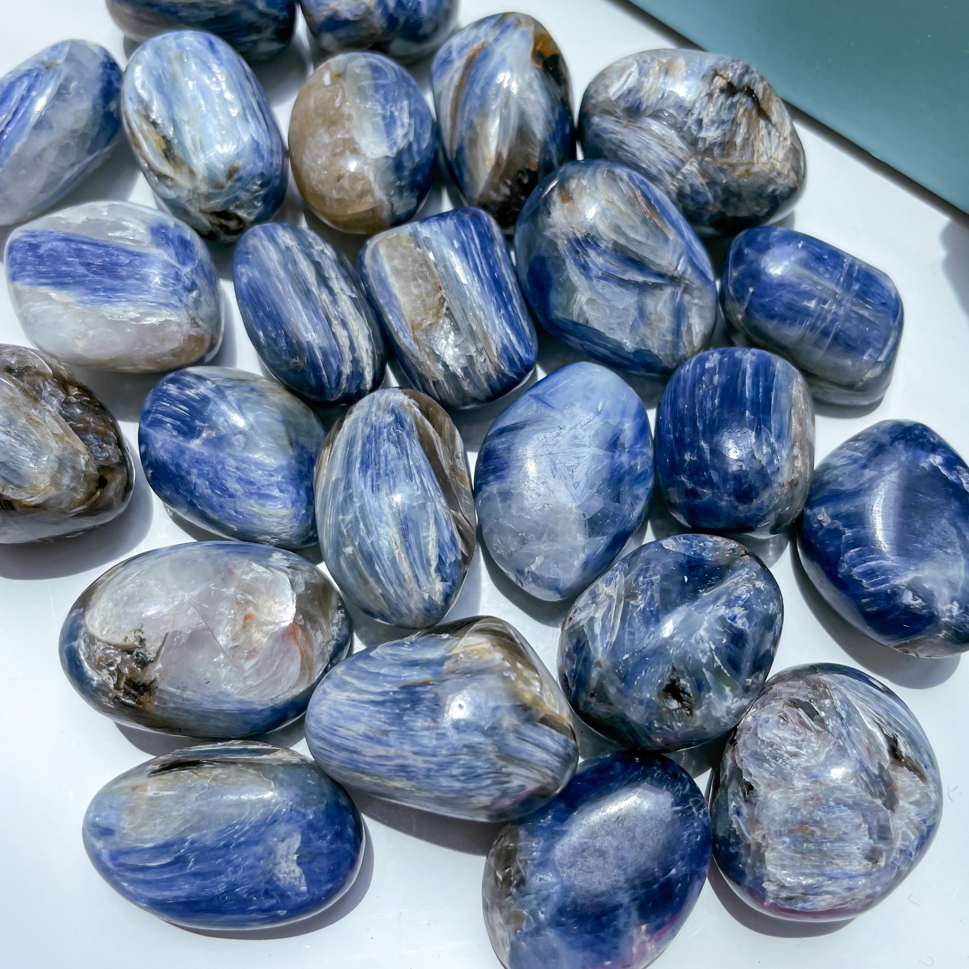 Flashy Kyanite Tumbles