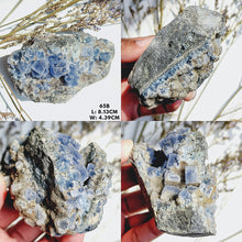 将图片加载到图库查看器，Icy Blue Cubic Fluorite from Fujian
