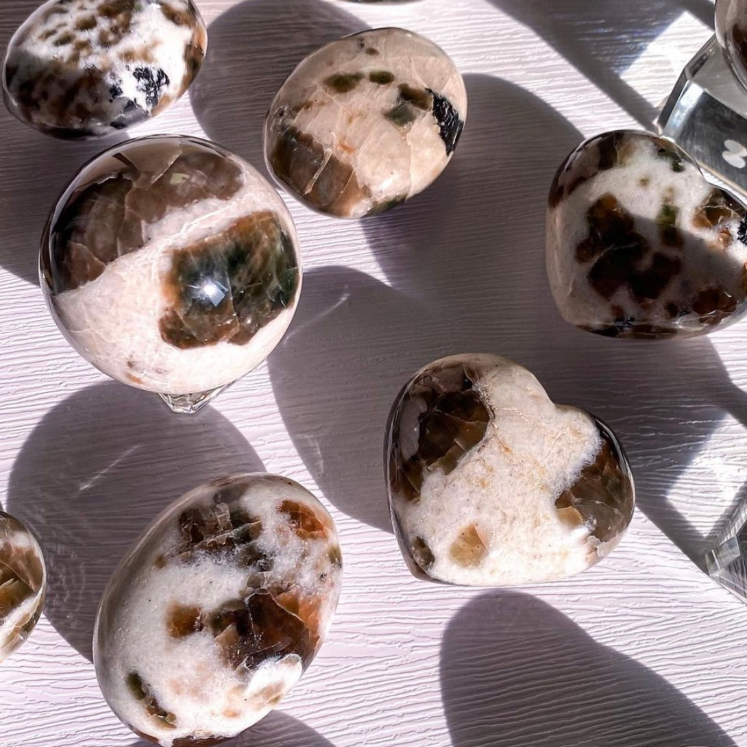 Polarity Moonstone Palms and Hearts