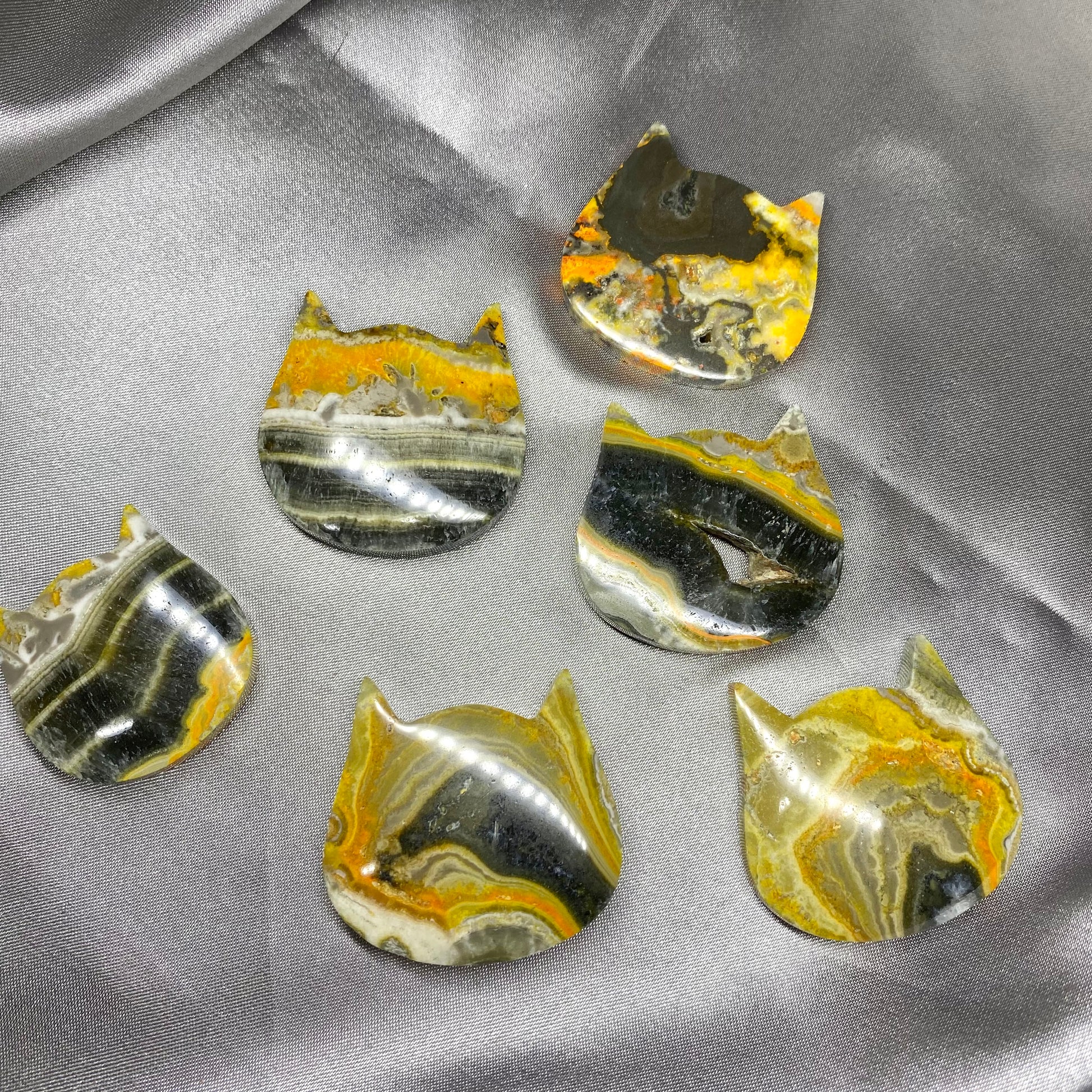 Bumblebee Jasper Cat Head