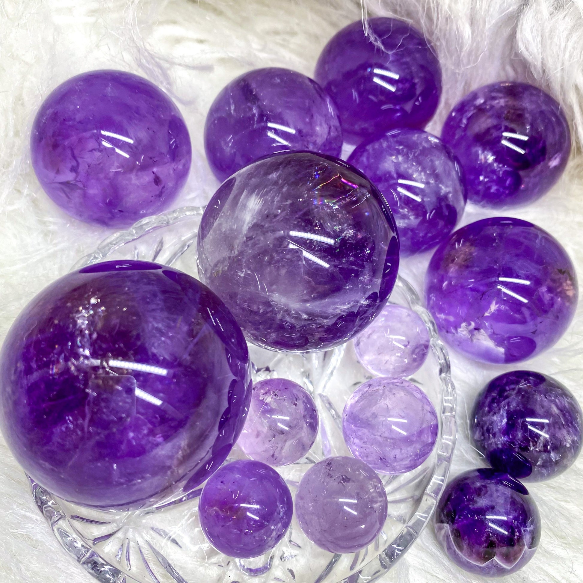 Amethyst Sphere (mini and regular sizes)
