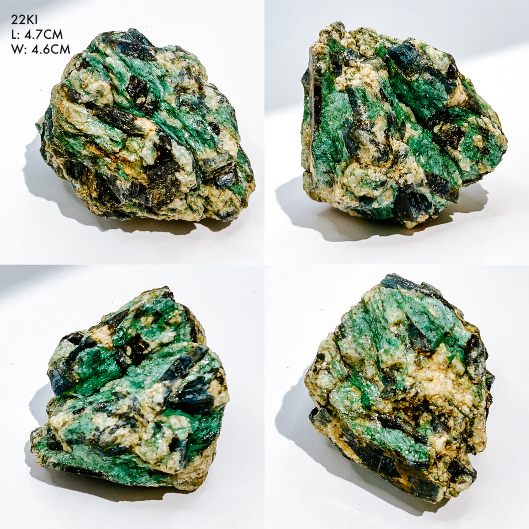 Fuchsite, Green Aventurine and Blue Kyanite with Mica Sparkly Raw Specimens