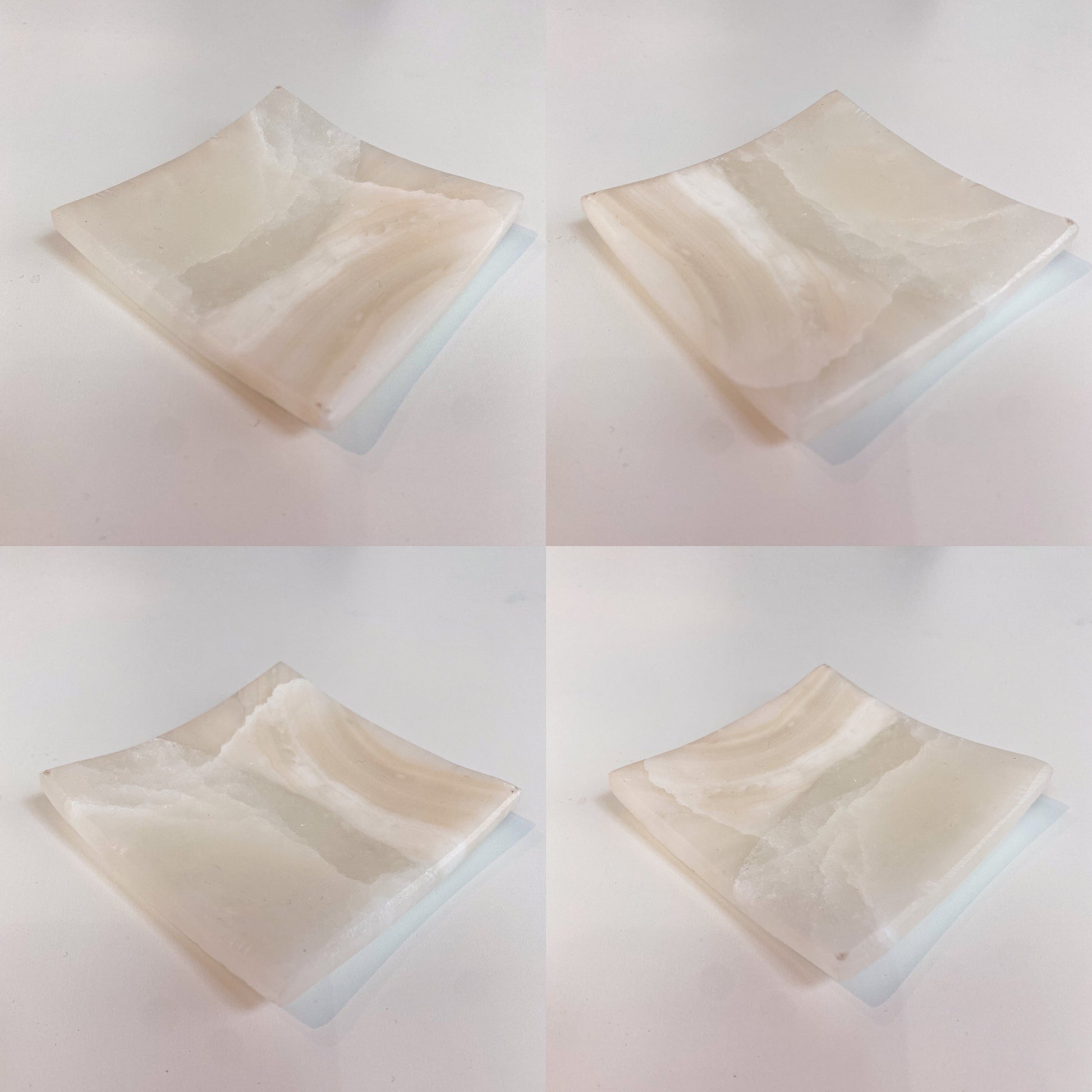 Mexican Onyx Square Plates Trinket Dishes