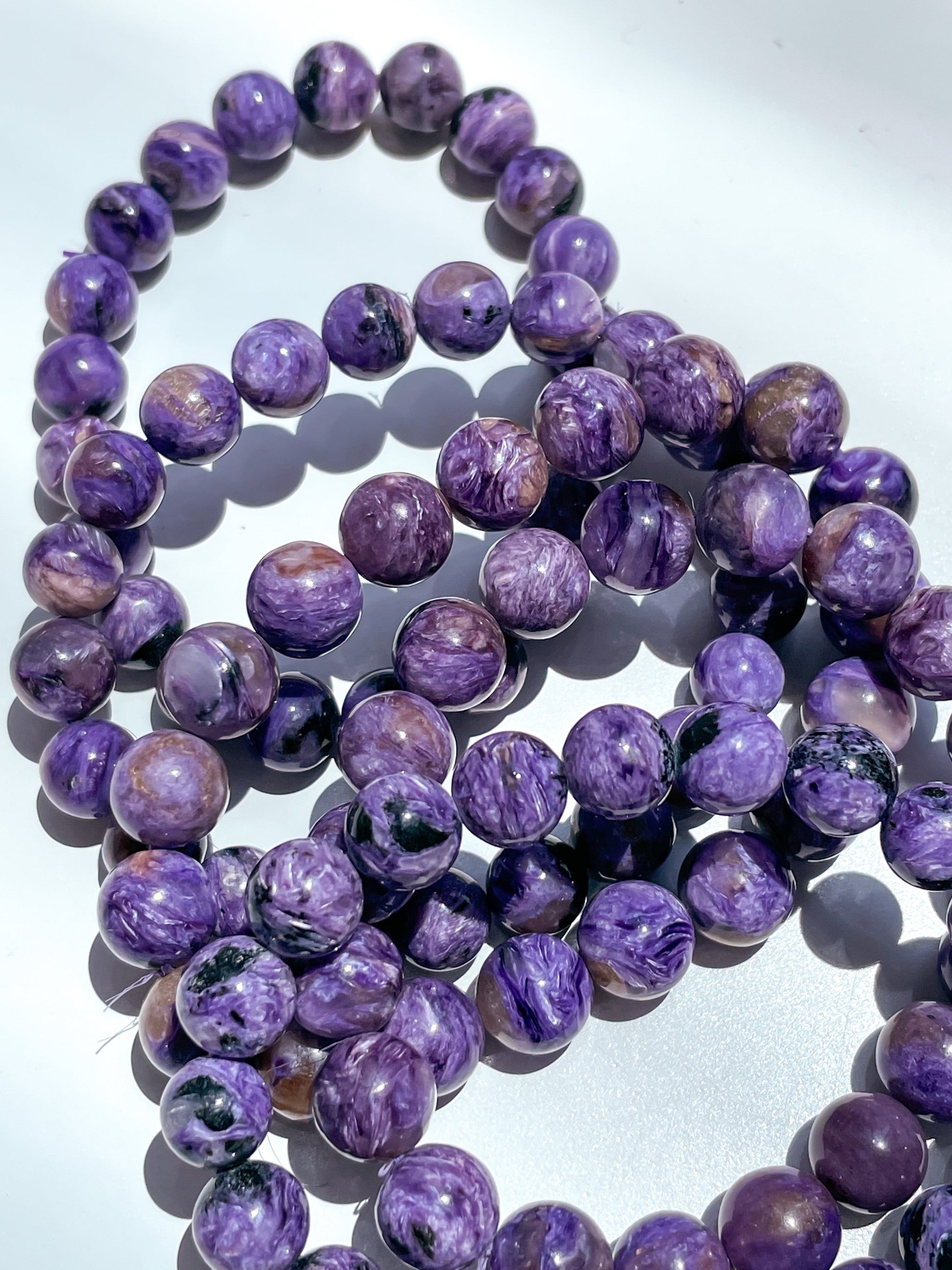 High Grade Charoite Bead Bracelet