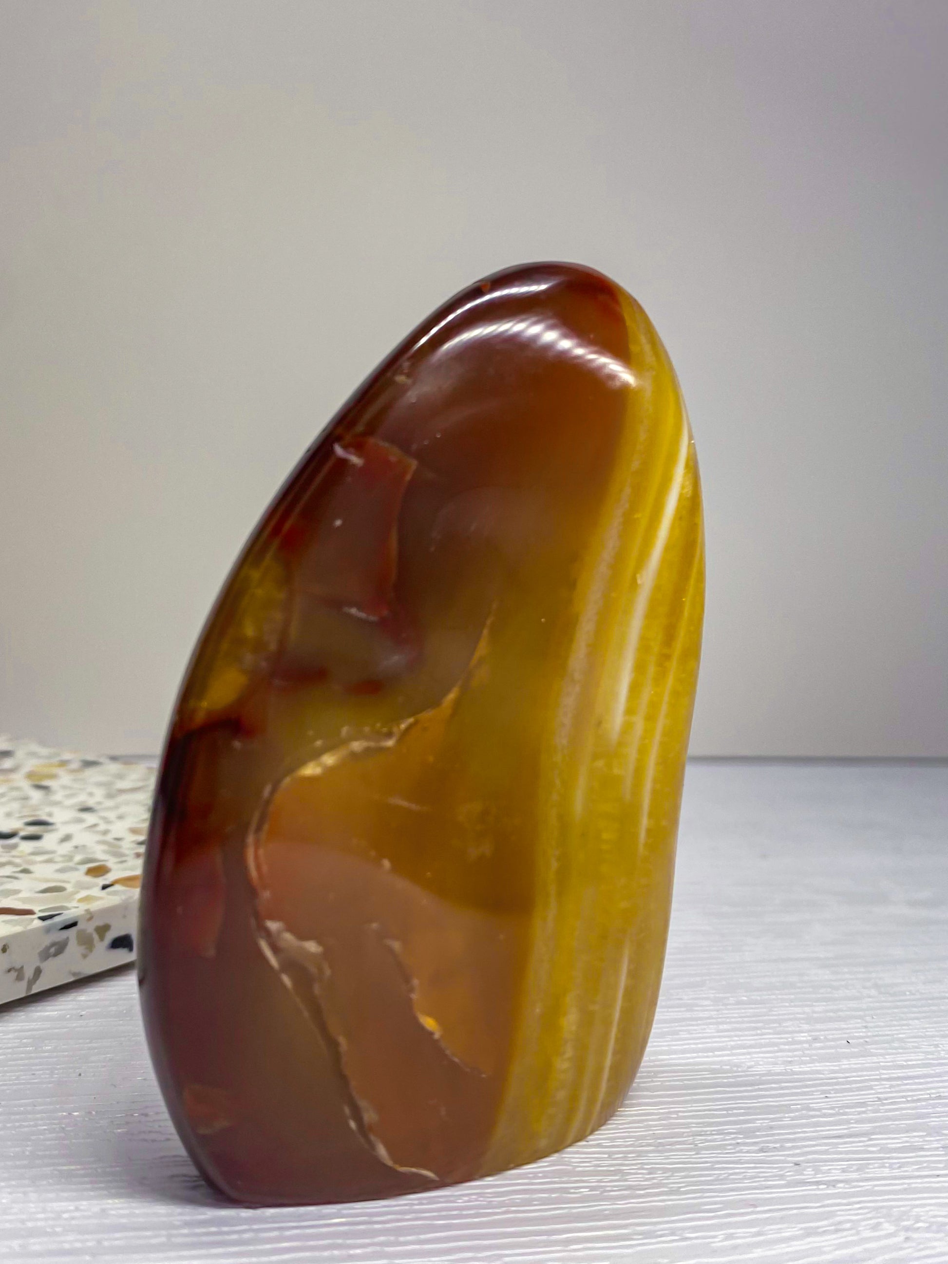 Banded Carnelian Standing Freeform