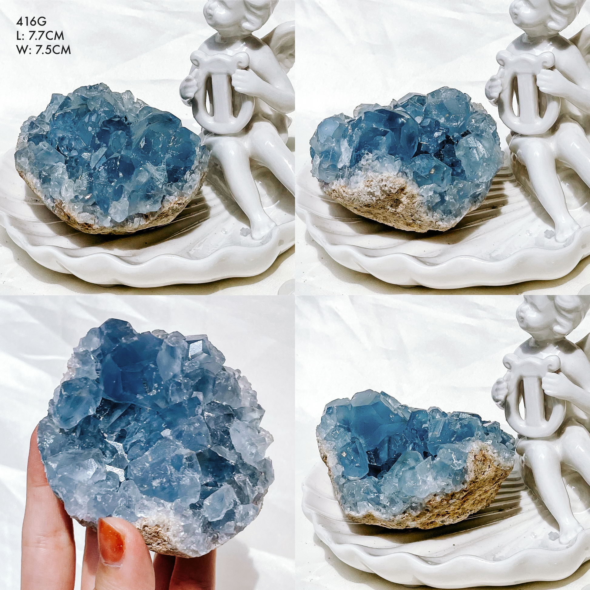 Celestite Clusters from Madagascar
