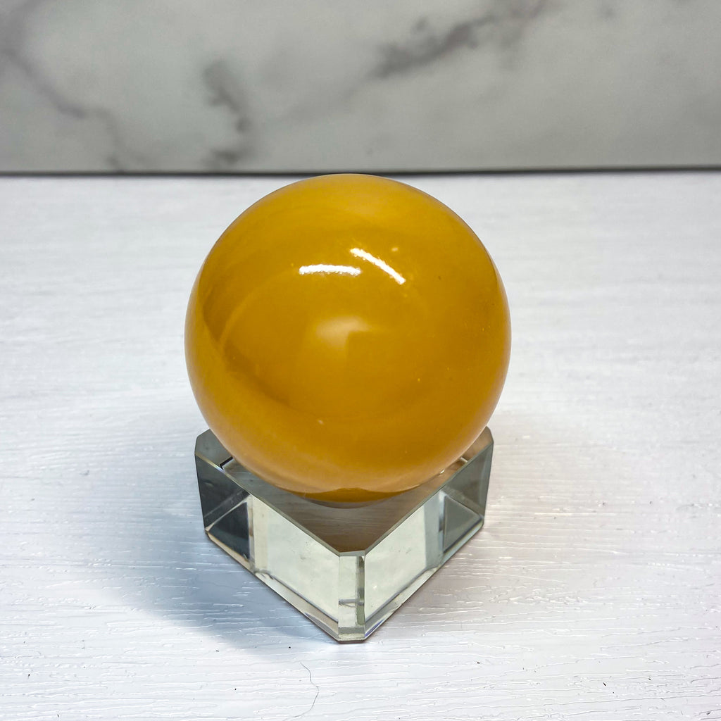 Orange Calcite Sphere A