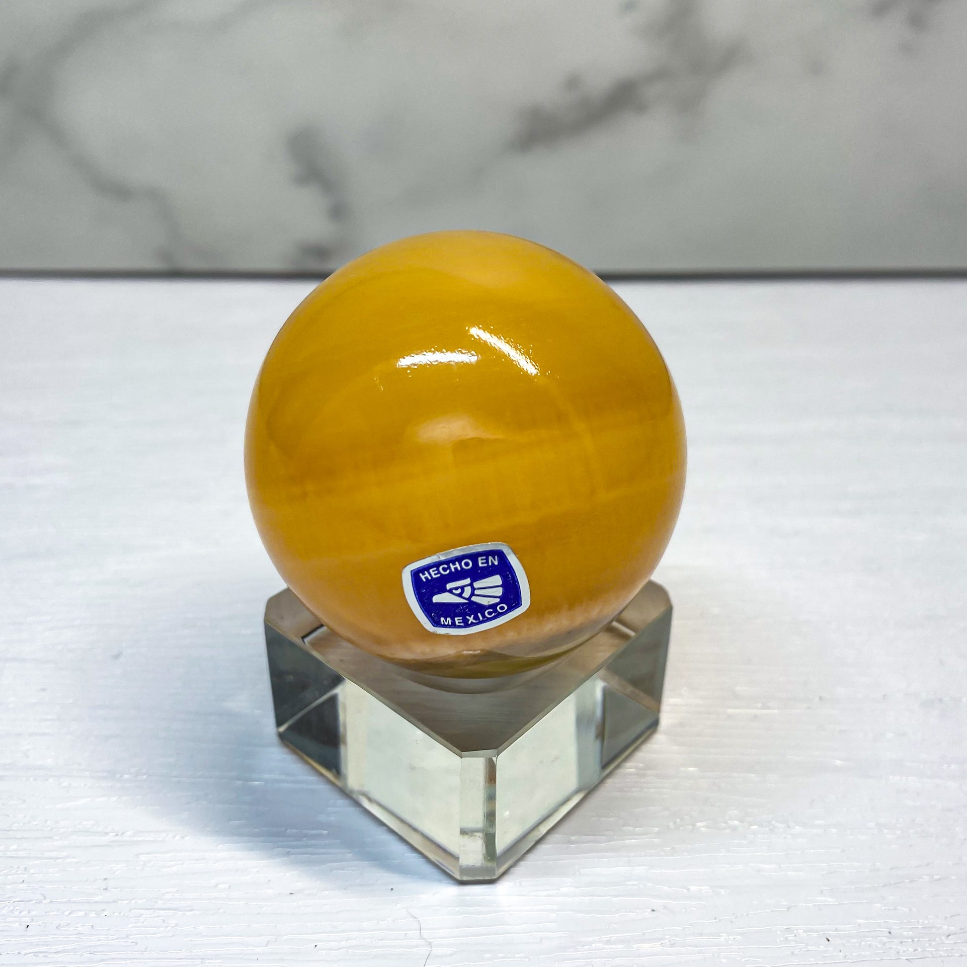 Orange Calcite Sphere A