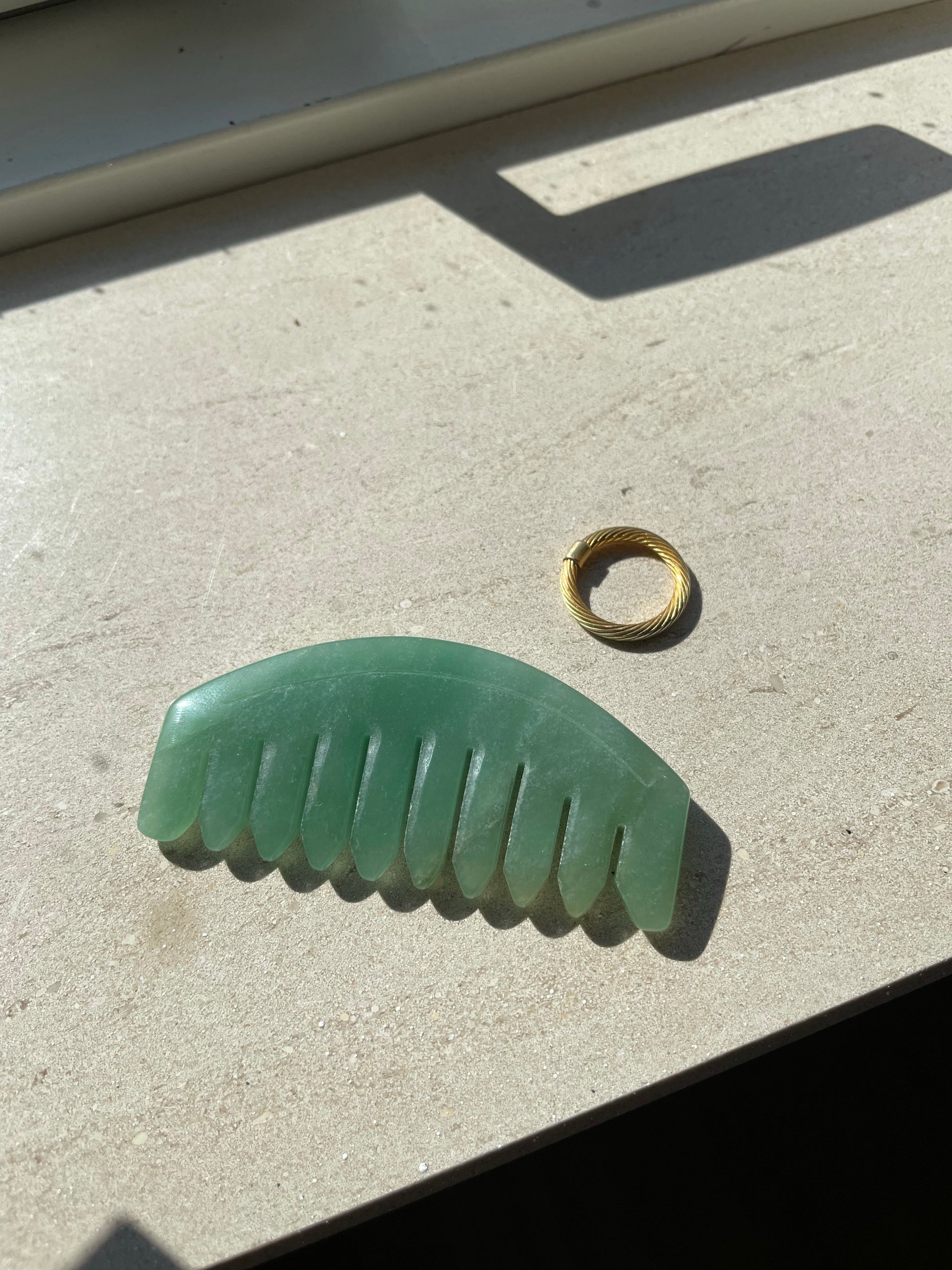 Jade Gua Sha Comb (Preorder)