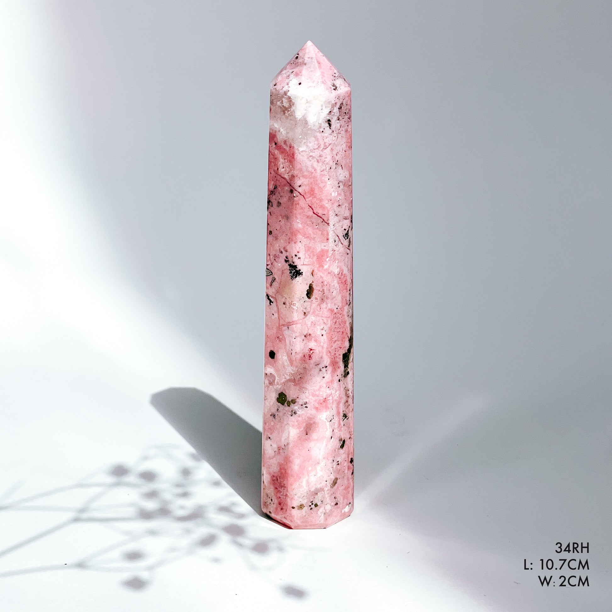 Peruvian Rhodonite 6 Sided Tower