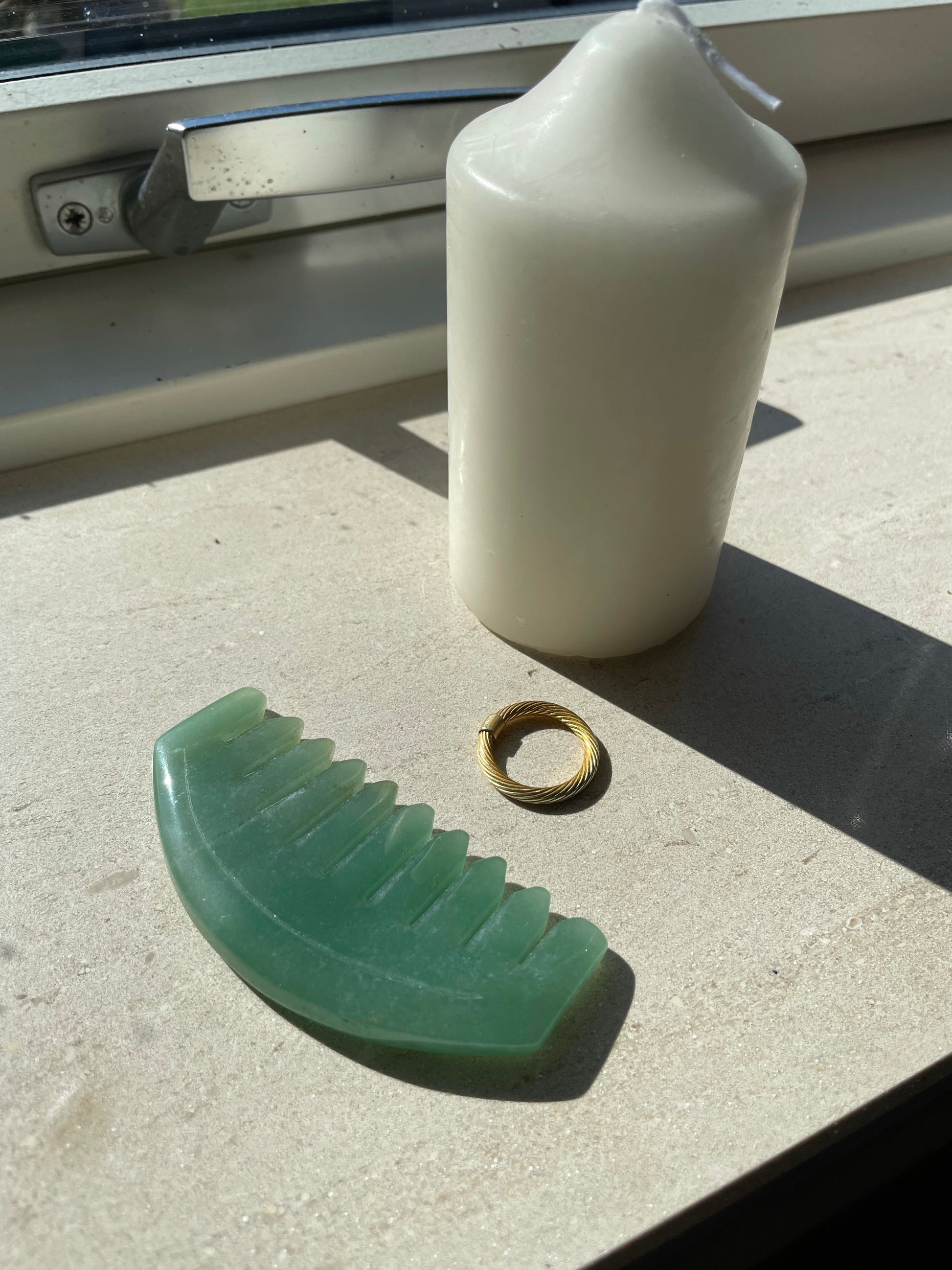Jade Gua Sha Comb (Preorder)