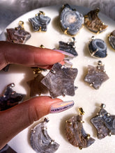 Load image into Gallery viewer, Druzy Chalcedony Pendants/Keychains
