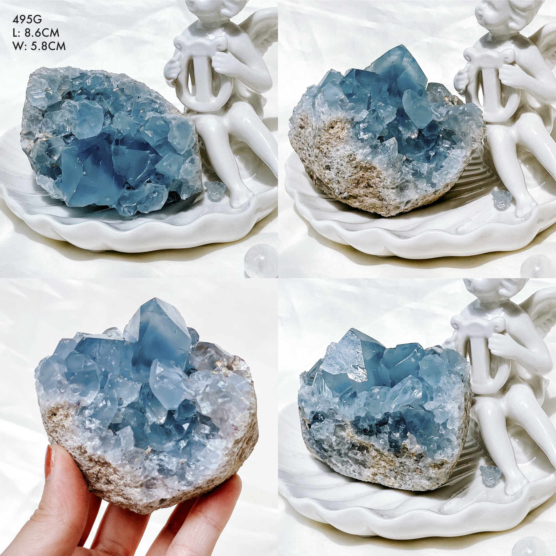 Celestite Clusters from Madagascar