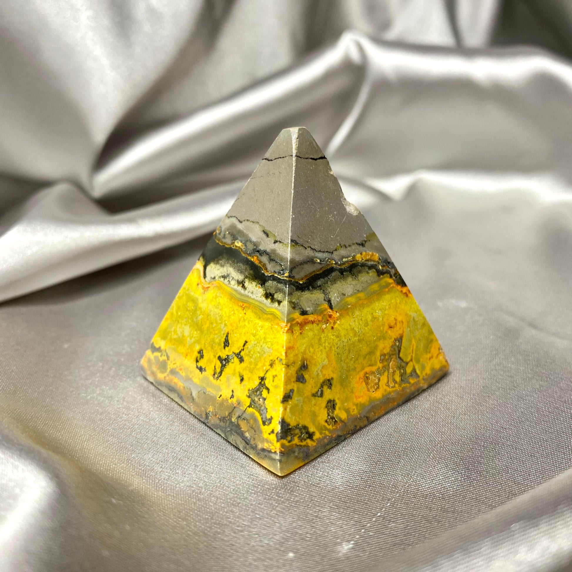 Bumblebee Jasper Pyramid