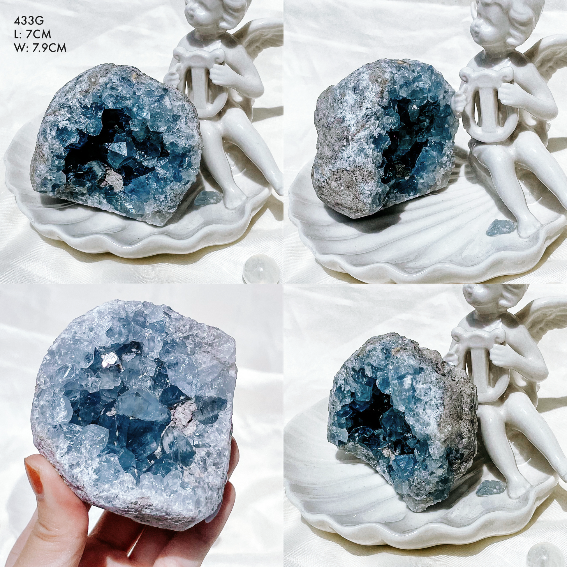 Celestite Clusters from Madagascar