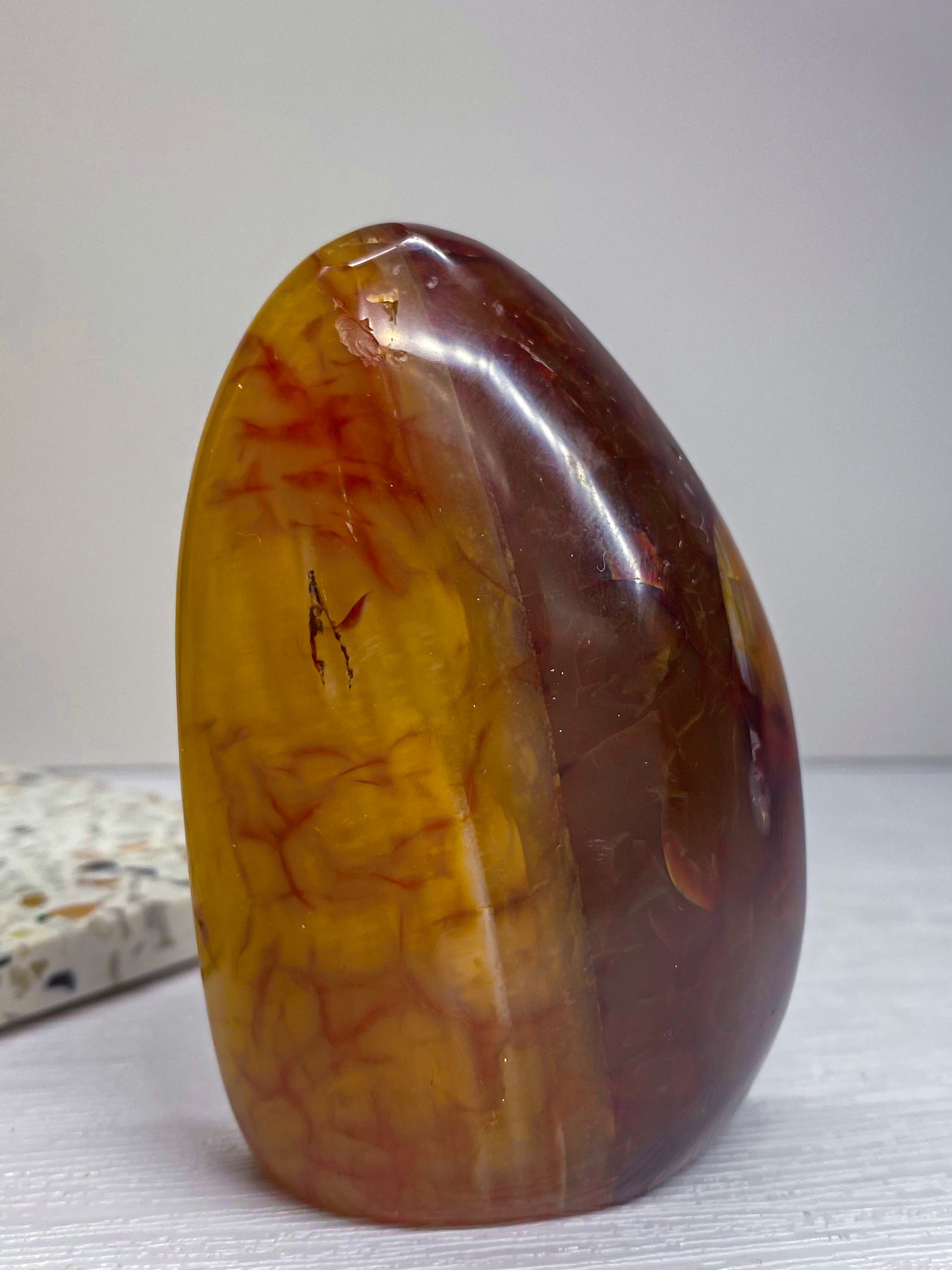 Banded Carnelian Standing Freeform