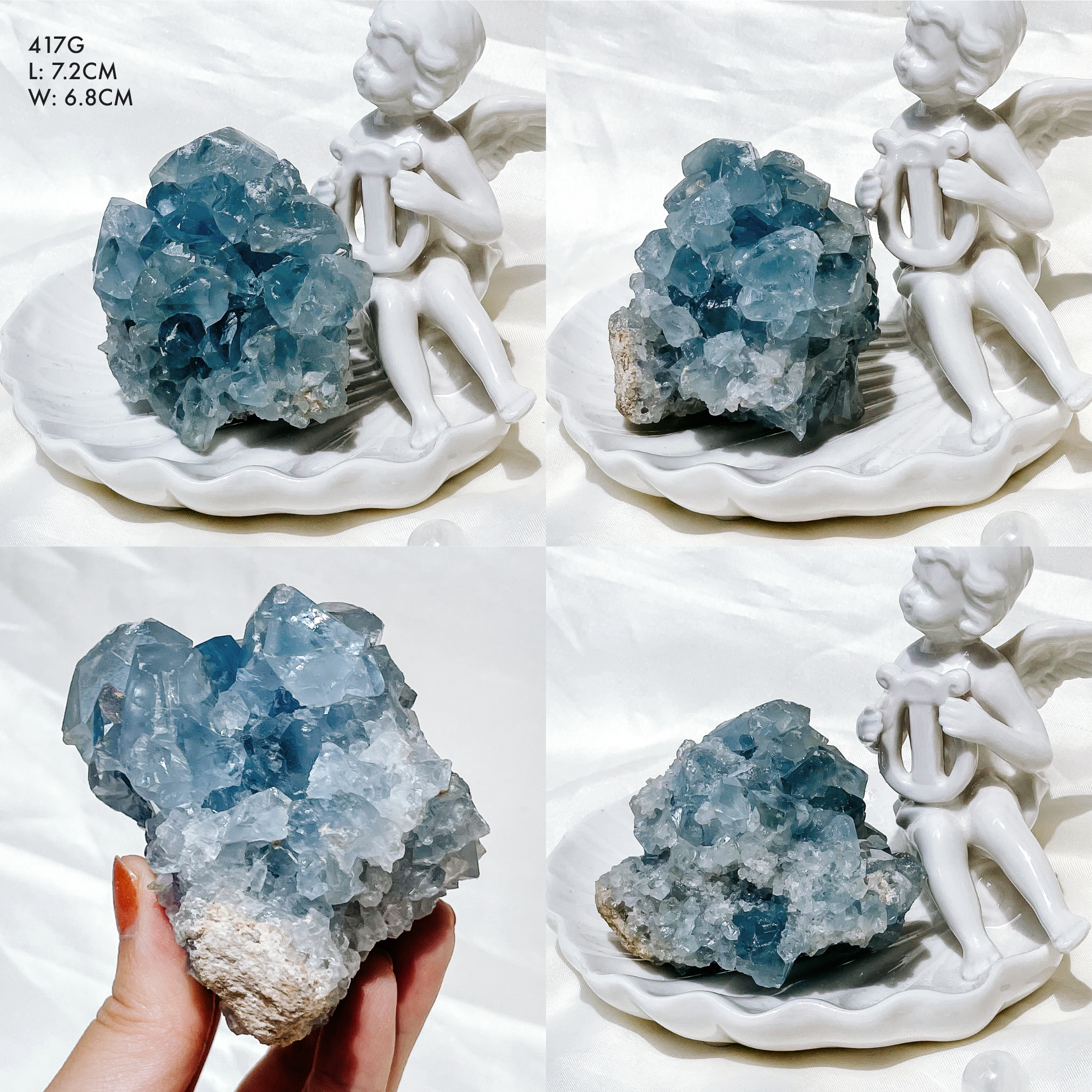 Celestite Clusters from Madagascar