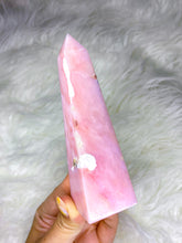 将图片加载到图库查看器，Genuine Pink Opal Obelisk
