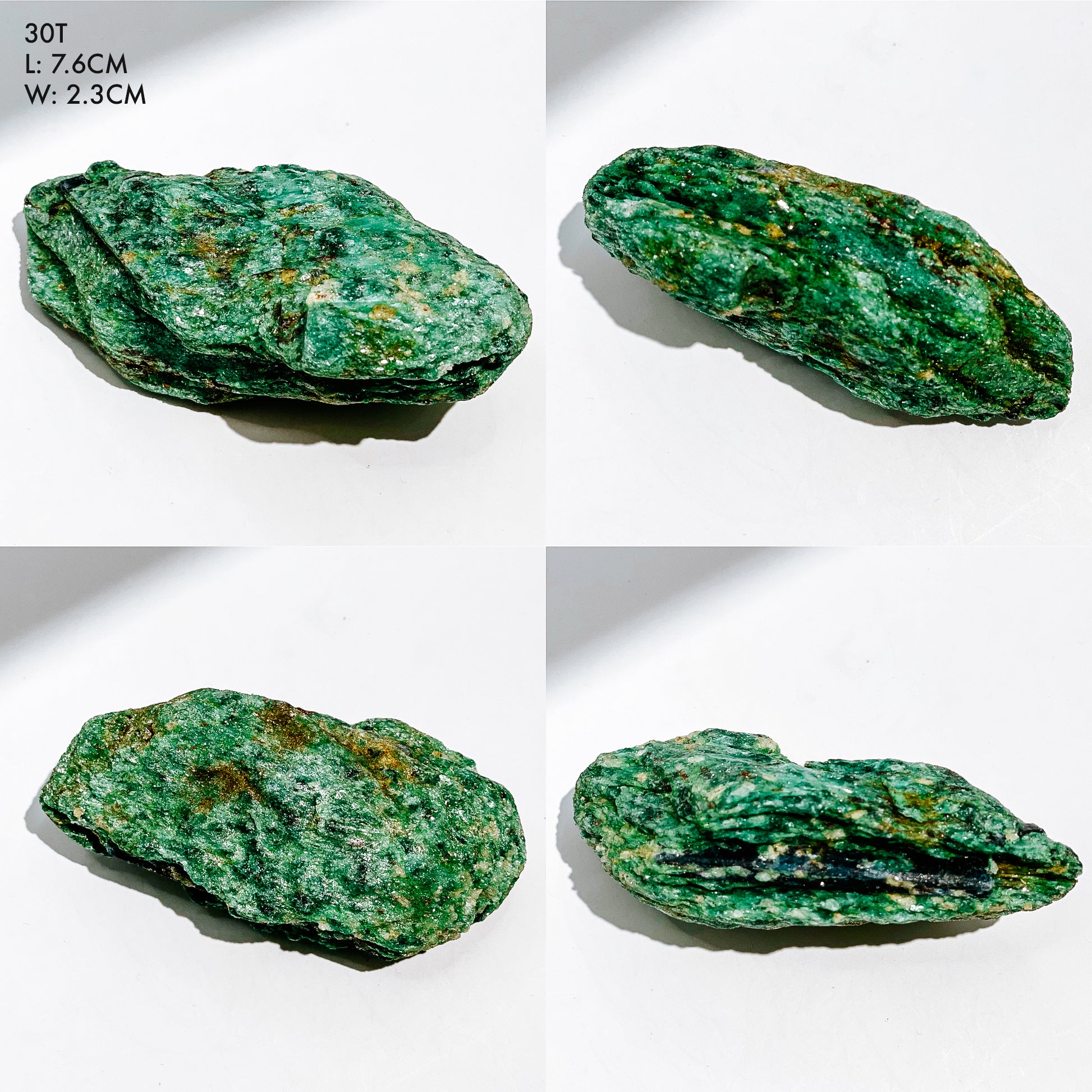 Fuchsite, Green Aventurine and Blue Kyanite with Mica Sparkly Raw Specimens