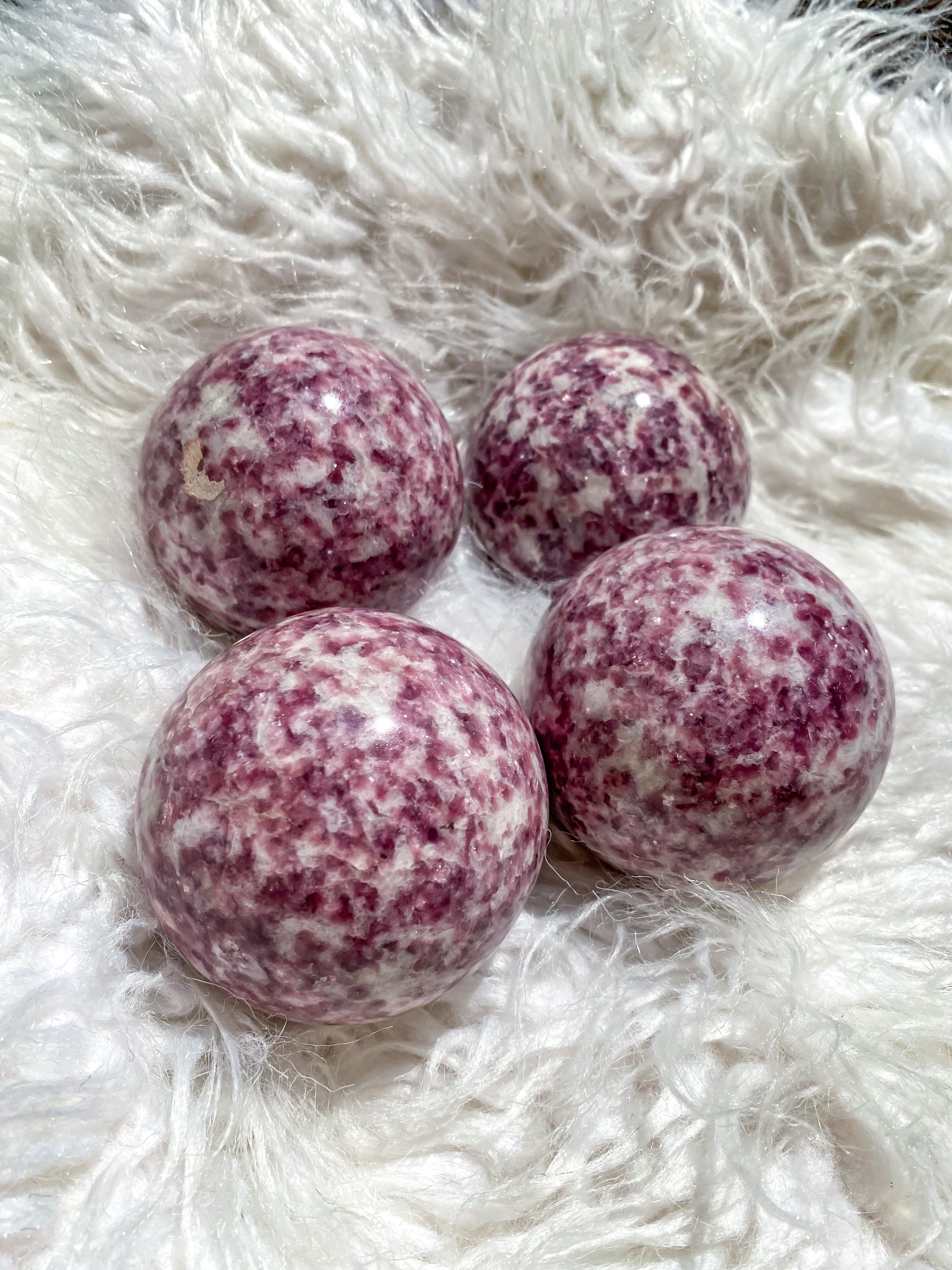 Lepidolite with Mica Sphere B