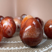 Load image into Gallery viewer, Carnelian Eggs for Creativity, Confidence and Fertility

