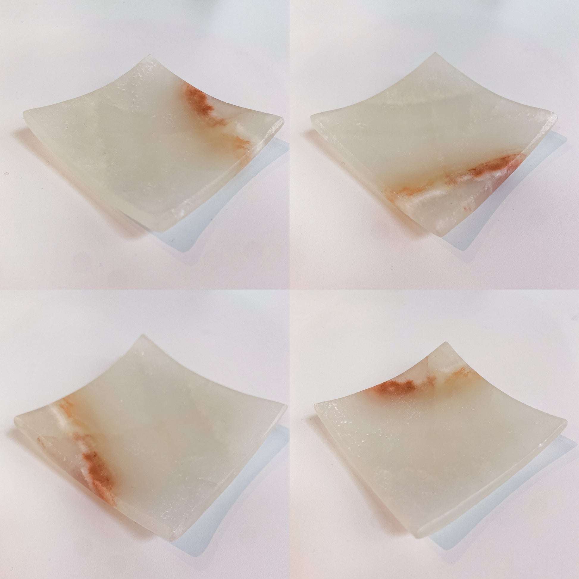 Mexican Onyx Square Plates Trinket Dishes