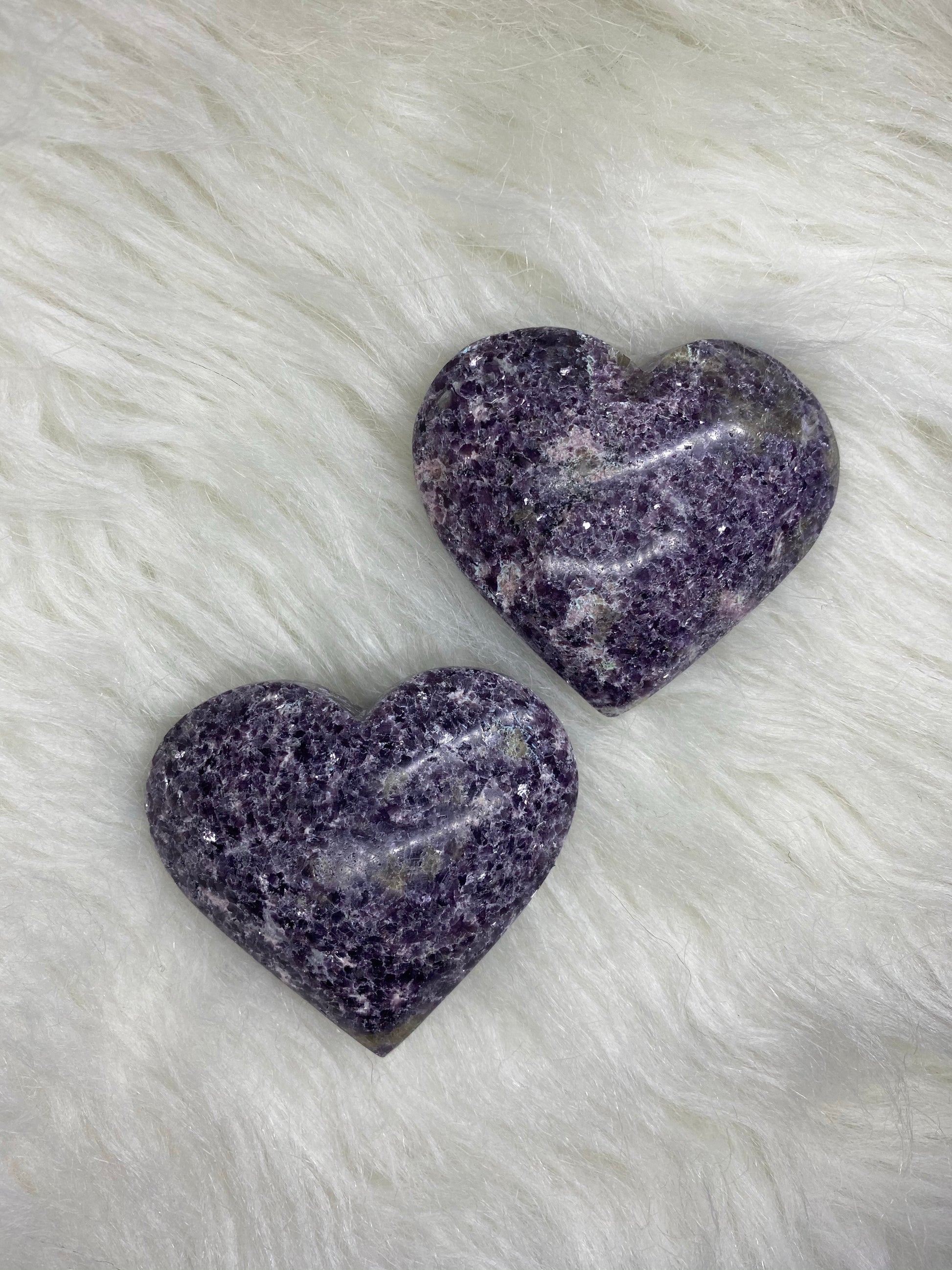 Lepidolite Heart