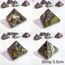 Load image into Gallery viewer, Mosaic Chalcedony Pyramids
