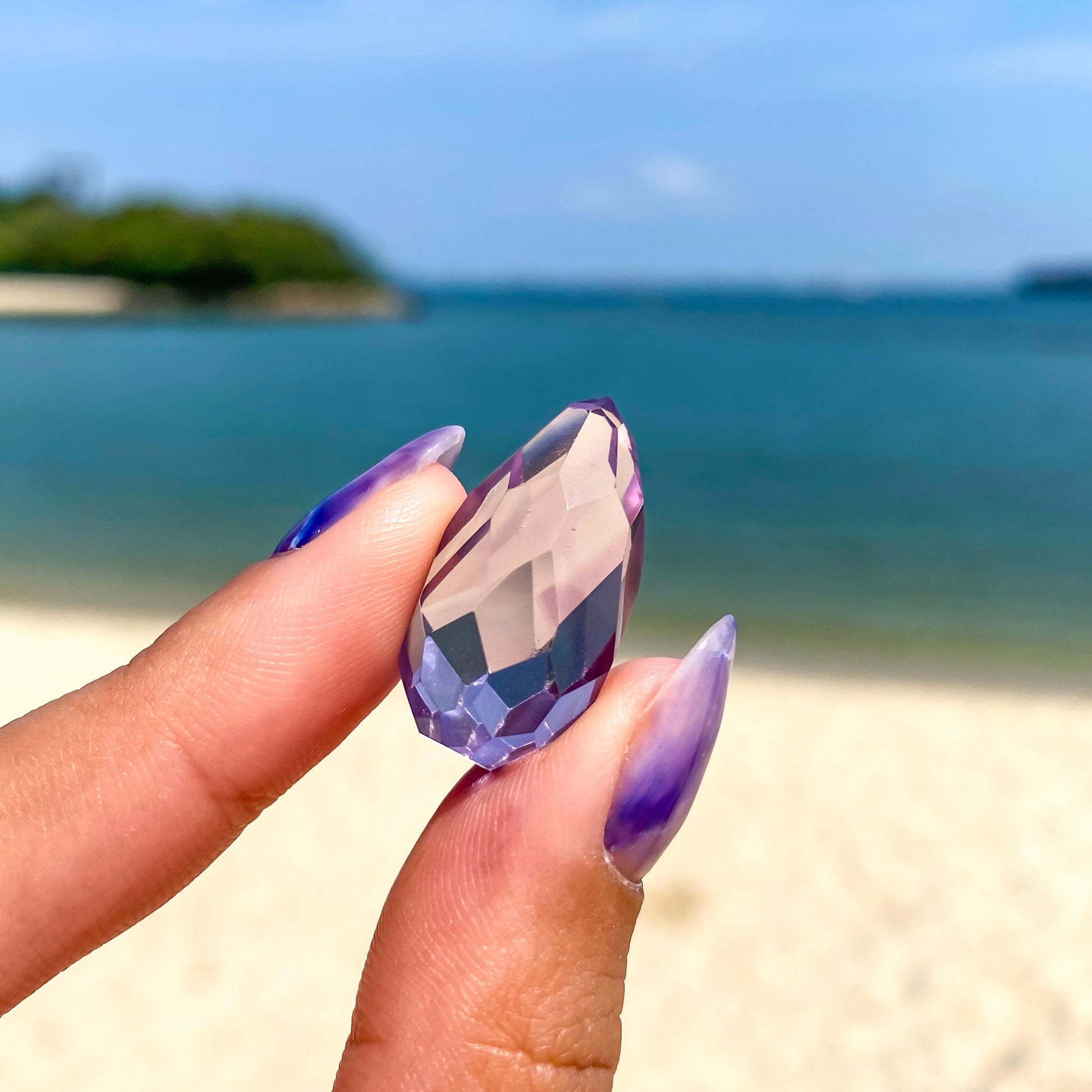 Amethyst Briolette from Brazil