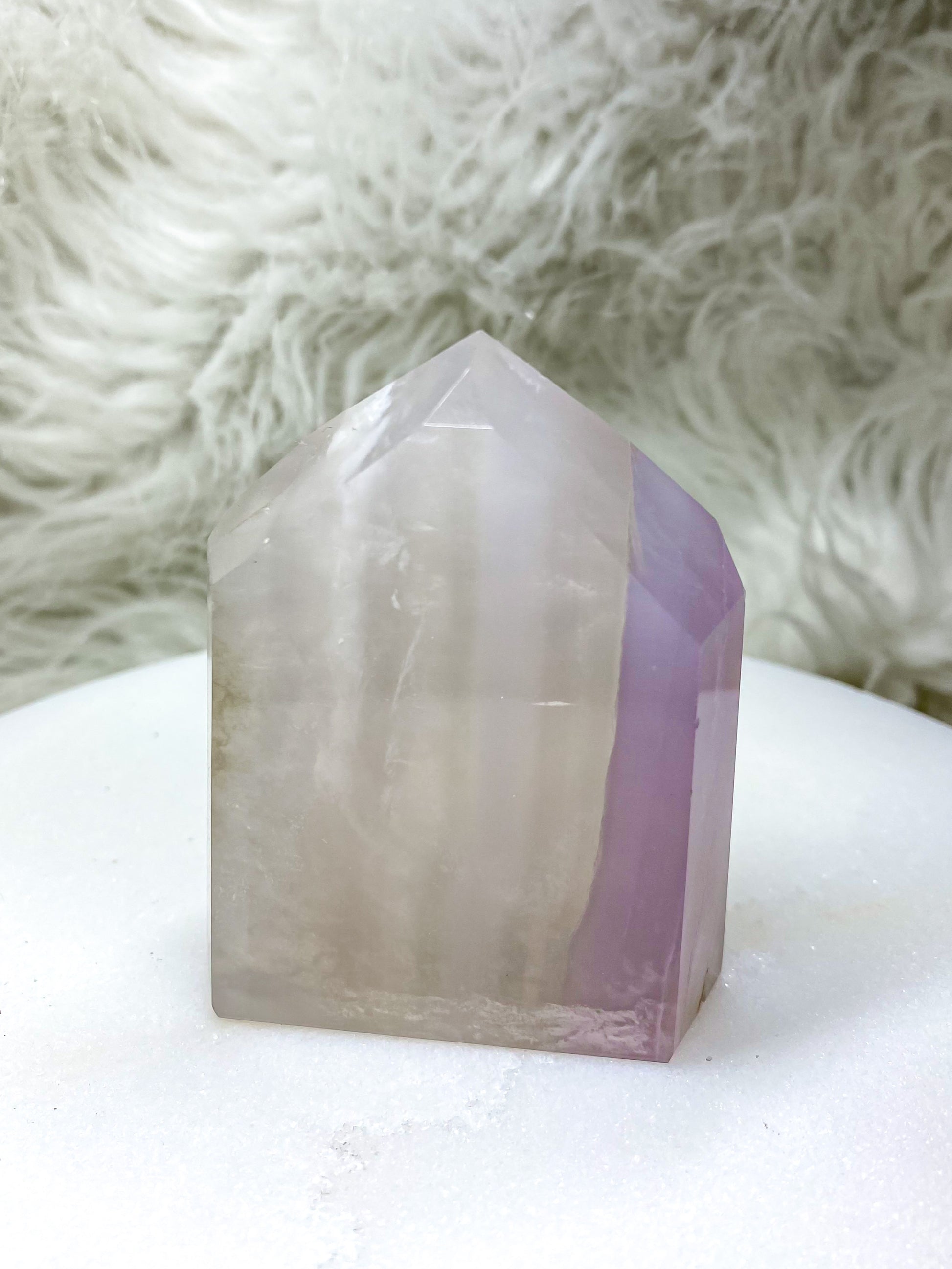 Neutral Toned Lavender Fluorite Tower