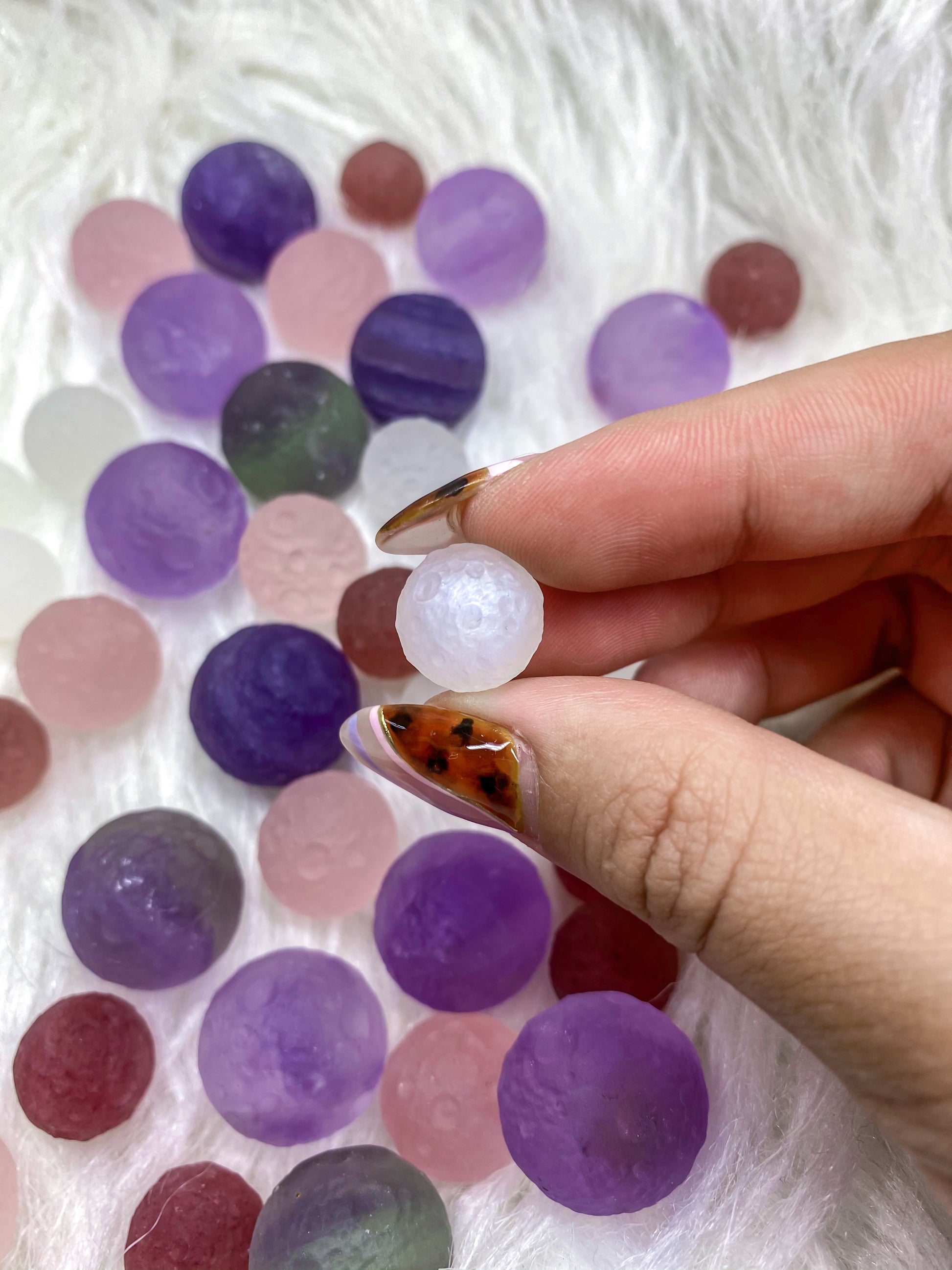 Raw Crystal Mini Moon Carving