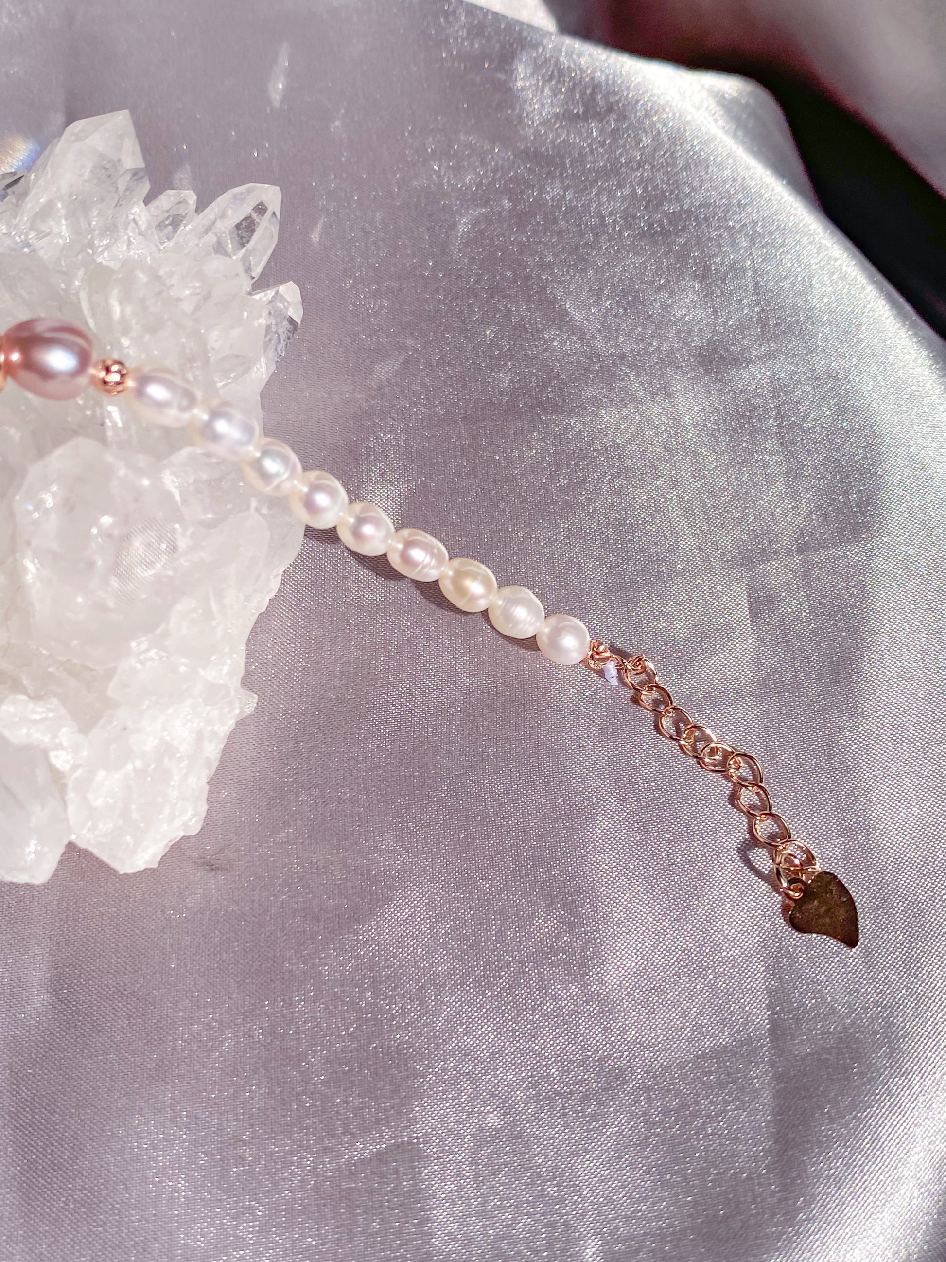 Ethereal Tricolor Natural Freshwater Pearl Bracelet
