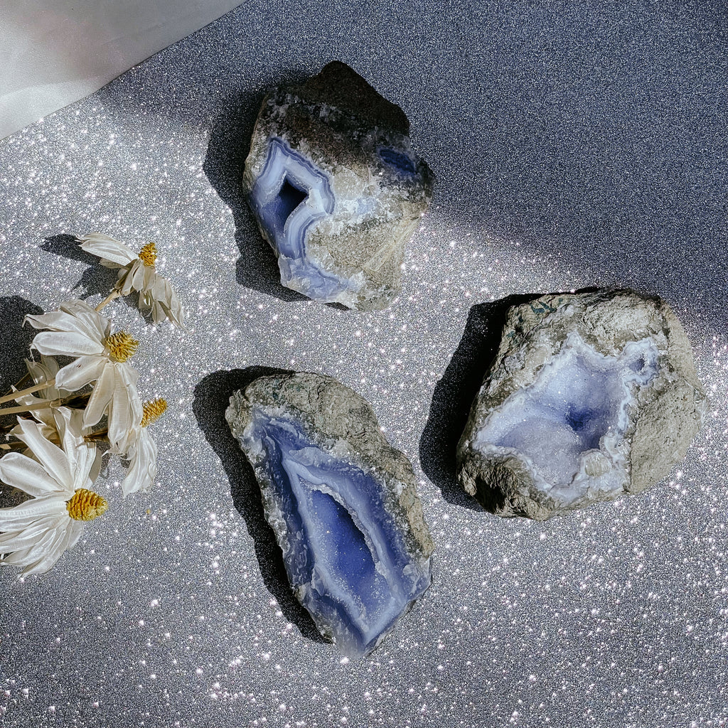Blue Lace Agate Geodes
