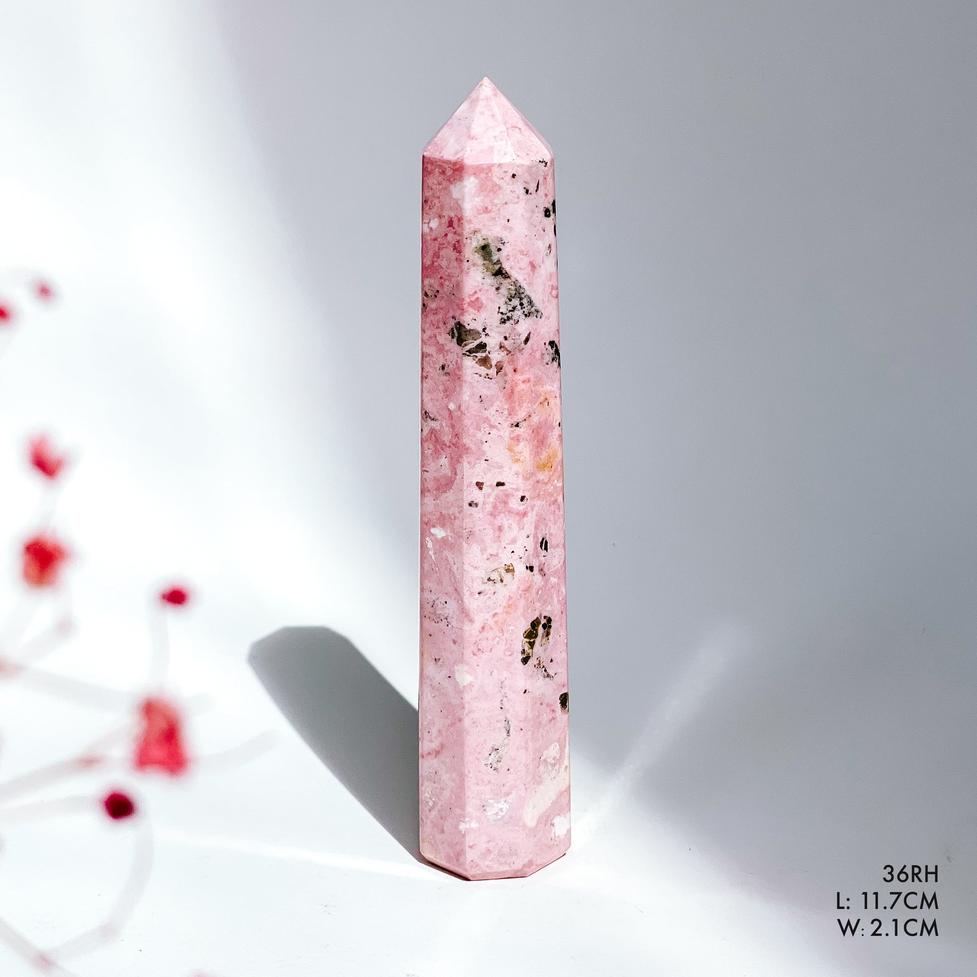Peruvian Rhodonite 6 Sided Tower