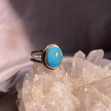 Load image into Gallery viewer, Arizona Turquoise Rope Double Band Ring
