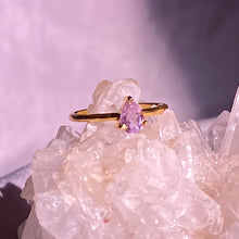 Load image into Gallery viewer, Amethyst Gemstone in Dainty Gold Filled
