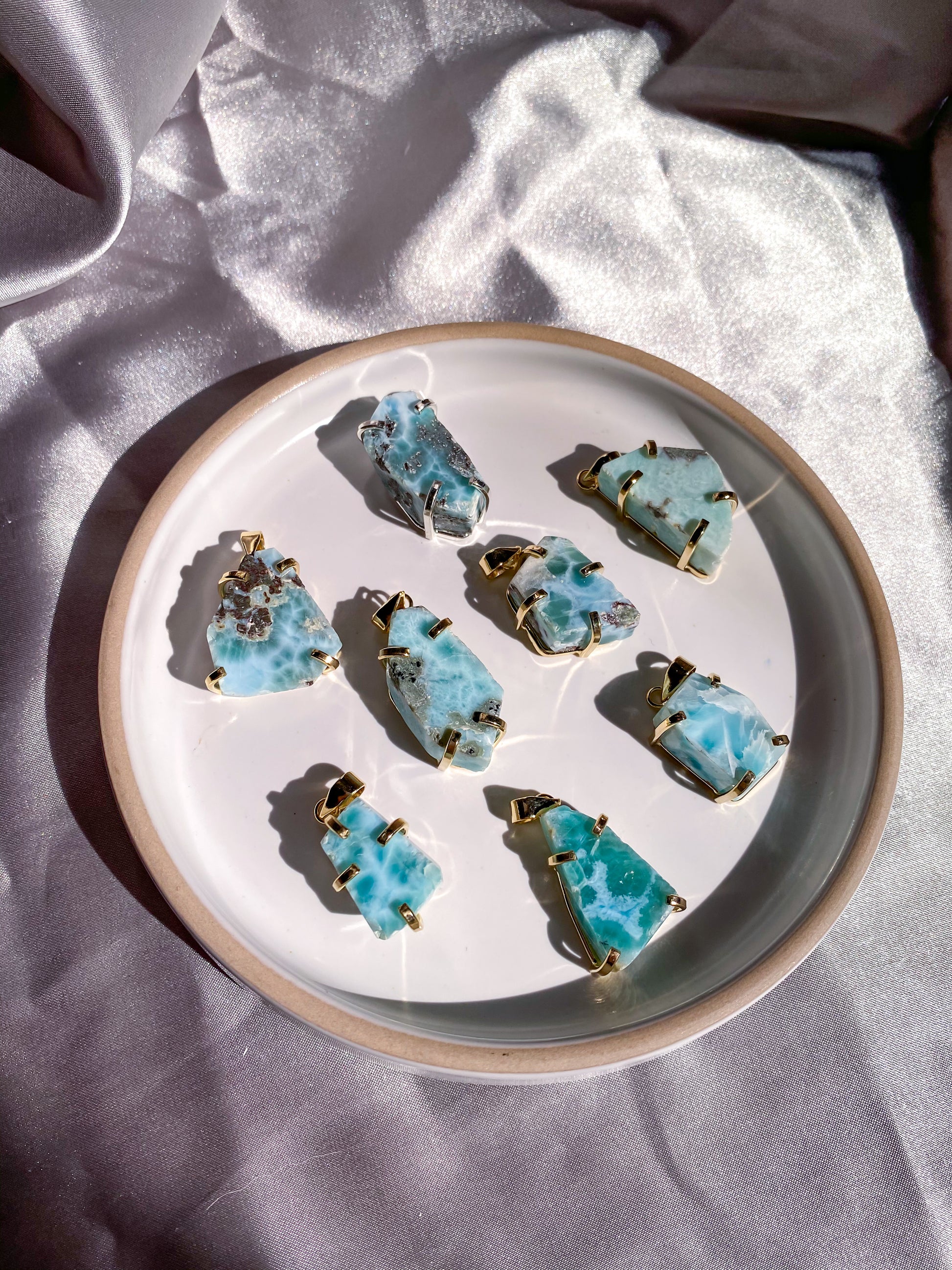 Larimar Pendants