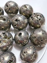 将图片加载到图库查看器，Peruvian Pyrite Druzy Mini Spheres
