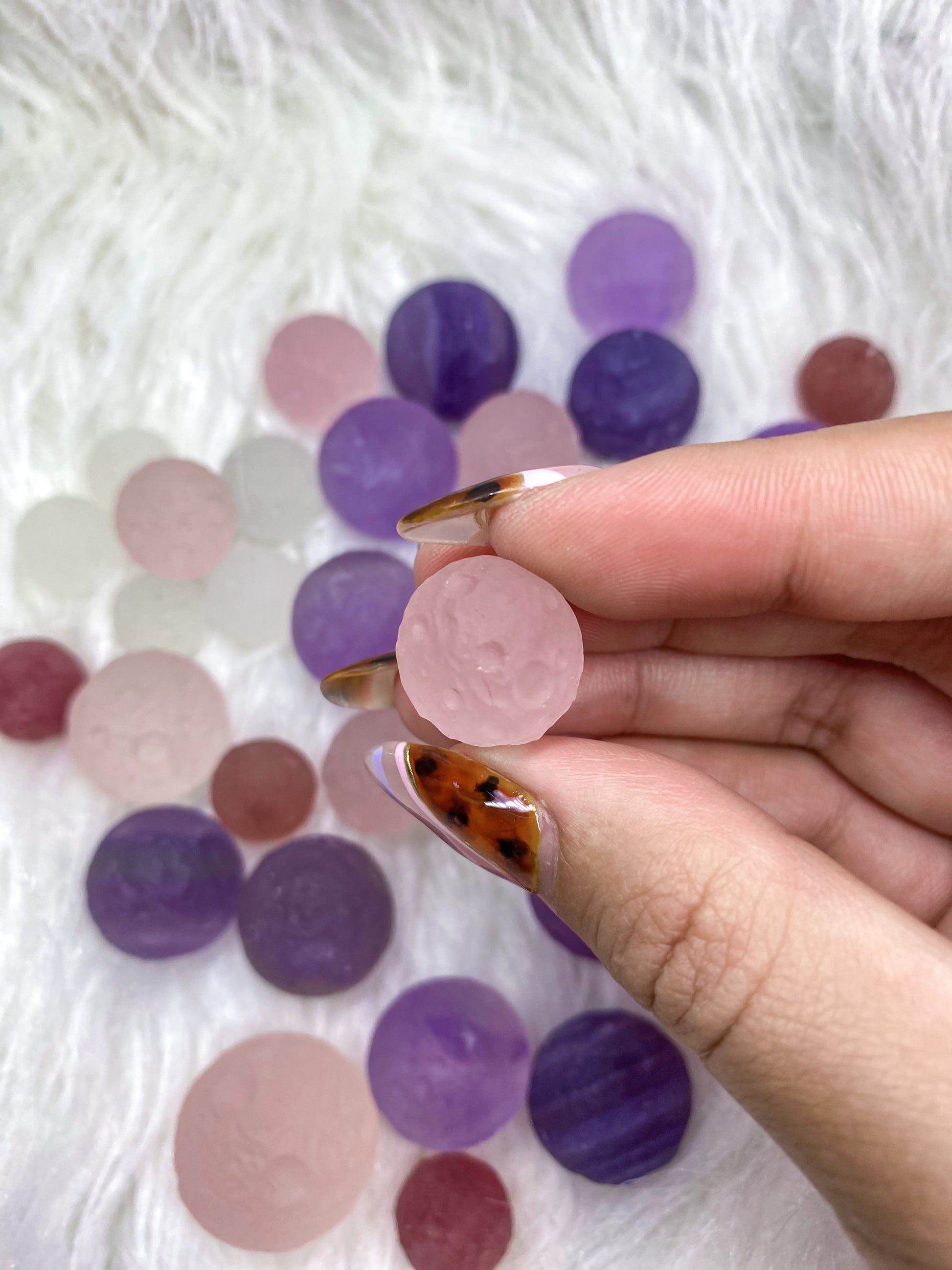 Raw Crystal Mini Moon Carving