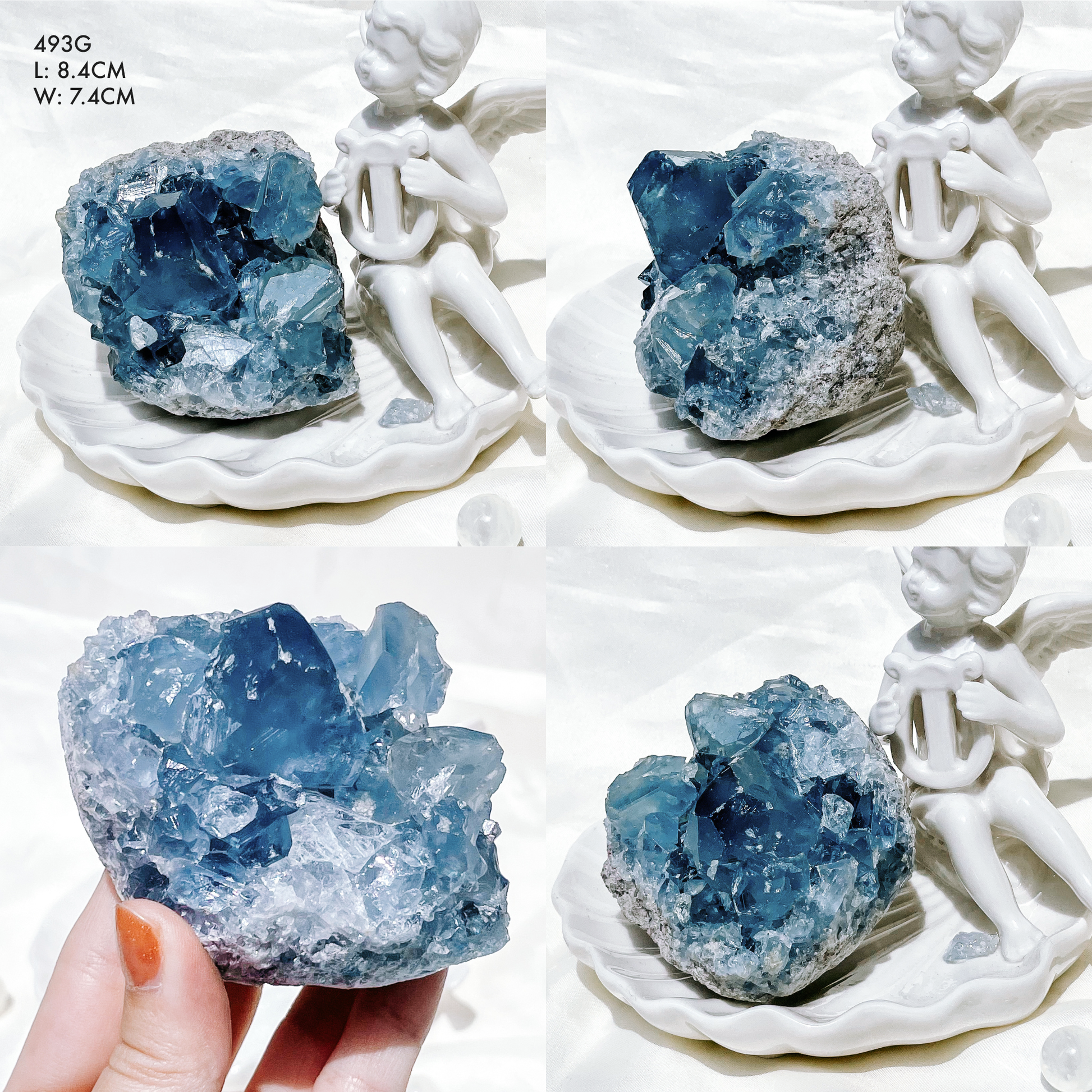 Celestite Clusters from Madagascar